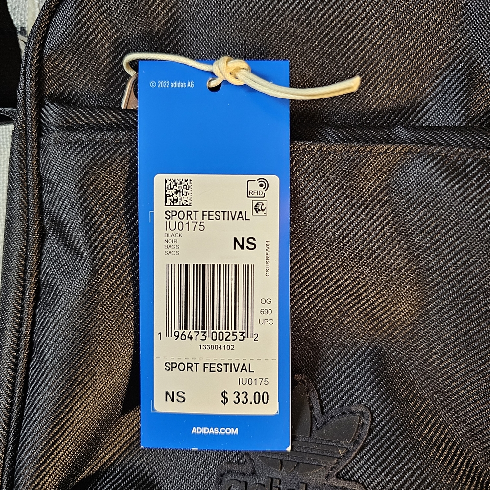 Adidas Black Sport Festival Crossbody Bag - Picture 4 of 4